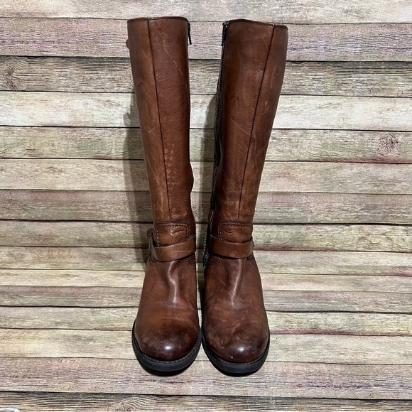 Clark’s Brown Leather Knee High Riding Boots - Picture 5 of 11